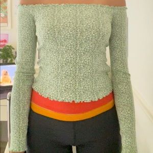 Off the shoulder floral top